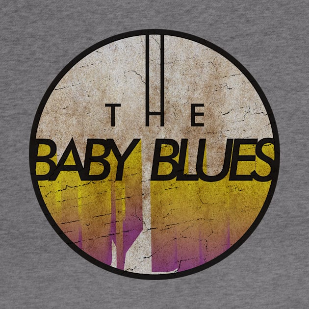 THE BABY BLUES - VINTAGE YELLOW CIRCLE by GLOBALARTWORD